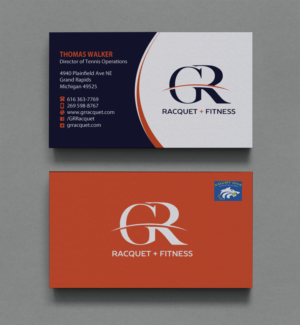 Business Card Design by Brand aid for Grand Rapids Racquet | Design: #17549901