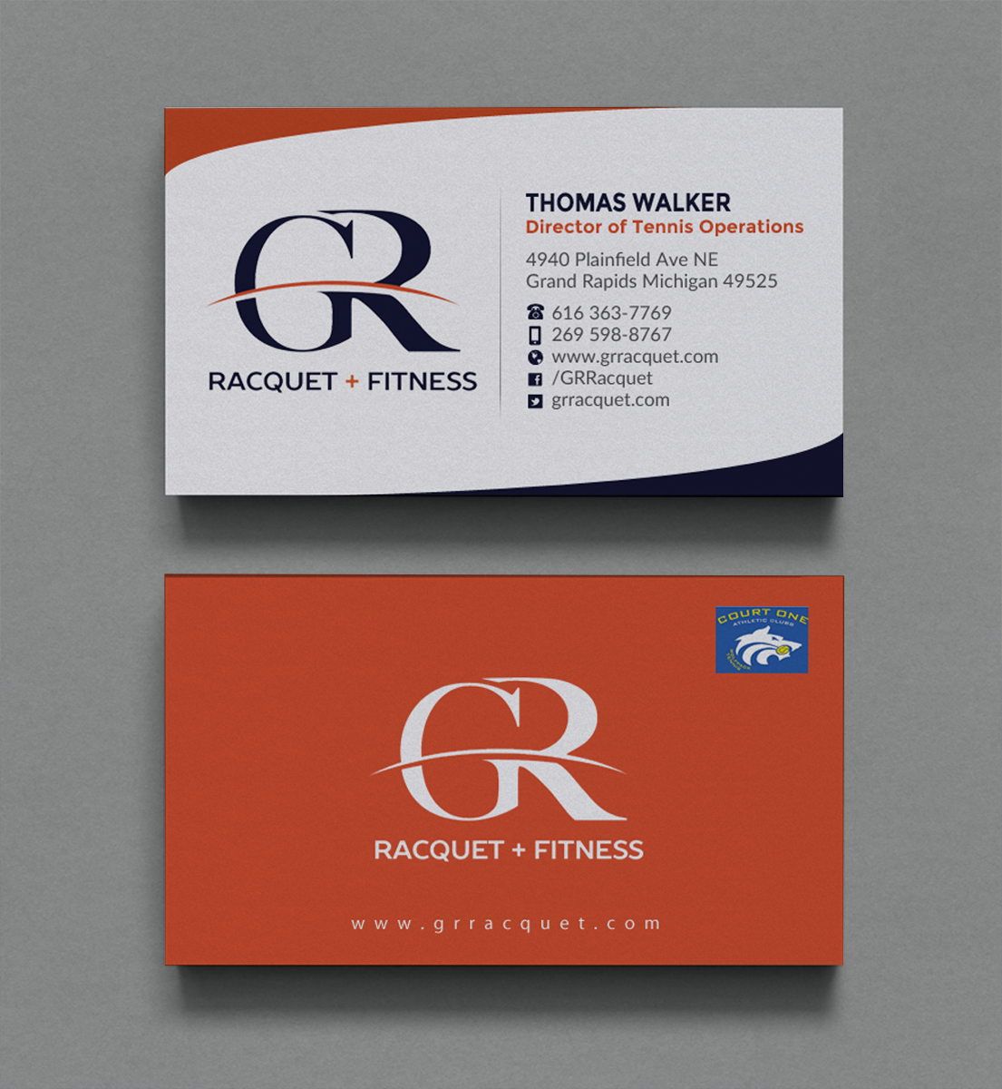 Business Card Design by Brand aid for Grand Rapids Racquet | Design #17549904