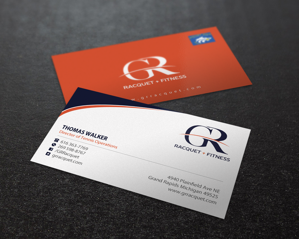 Business Card Design by Brand aid for Grand Rapids Racquet | Design #17549929