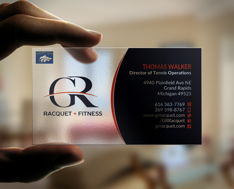 Business Card Design by Brand aid for Grand Rapids Racquet | Design #17549932