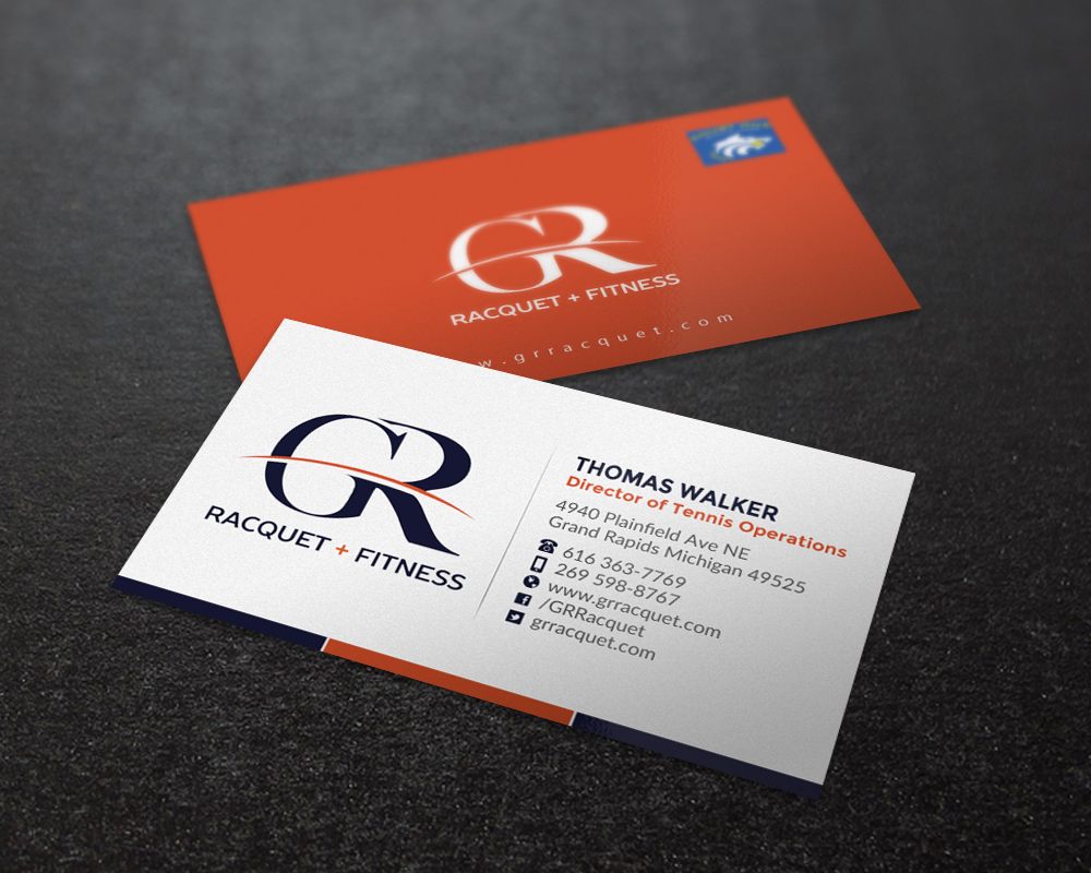 Visitenkarten-Design von Brand aid für Grand Rapids Racquet | Design #17549934
