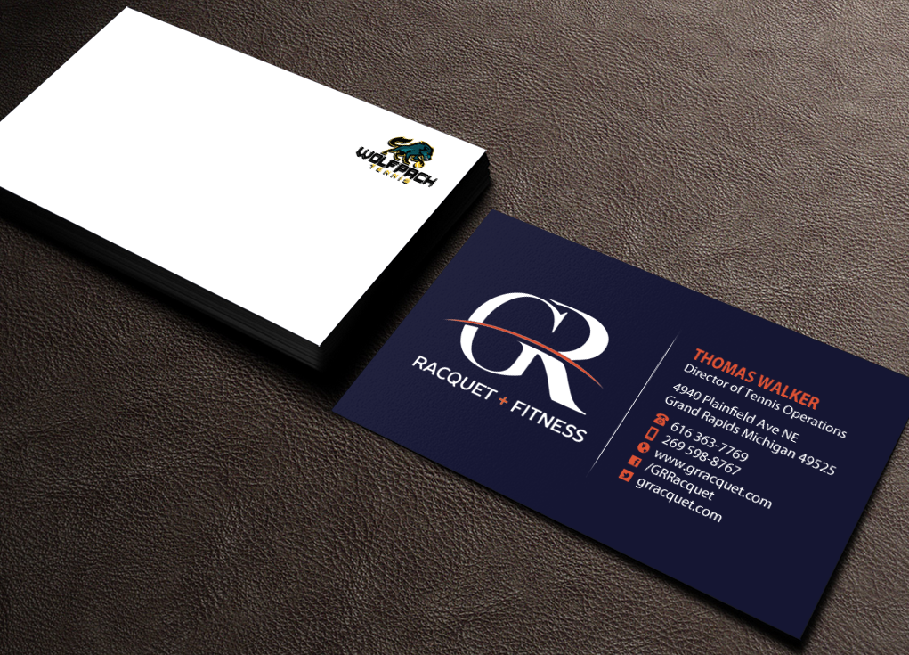 Business Card Design by Brand aid for Grand Rapids Racquet | Design #17584886