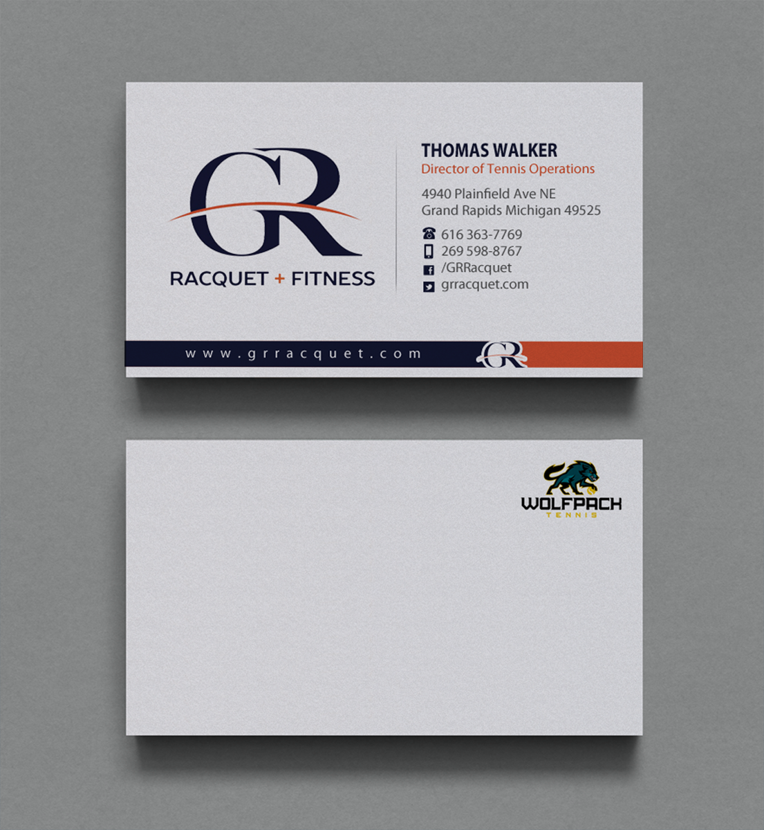 Business Card Design by Brand aid for Grand Rapids Racquet | Design #17585068