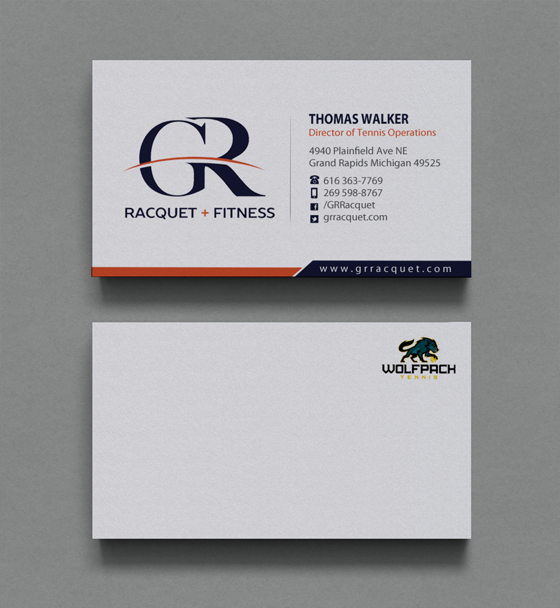 Business Card Design by Brand aid for Grand Rapids Racquet | Design #17585069
