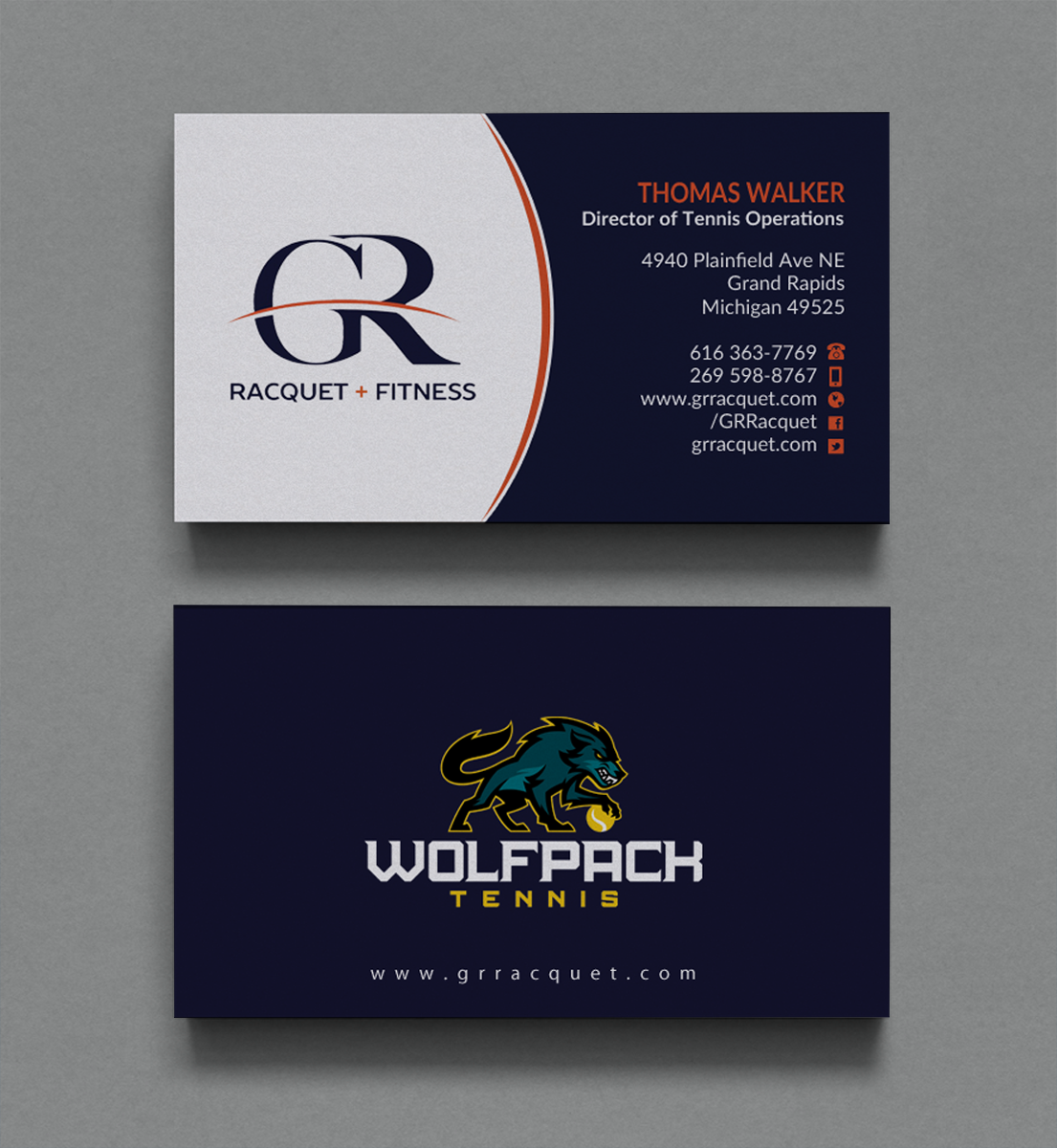 Design de Carte de Visite par Brand aid pour Grand Rapids Racquet | Design #17585081