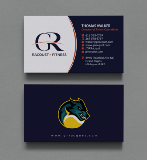 Visitenkarten-Design von Brand aid für Grand Rapids Racquet | Design: #17666797