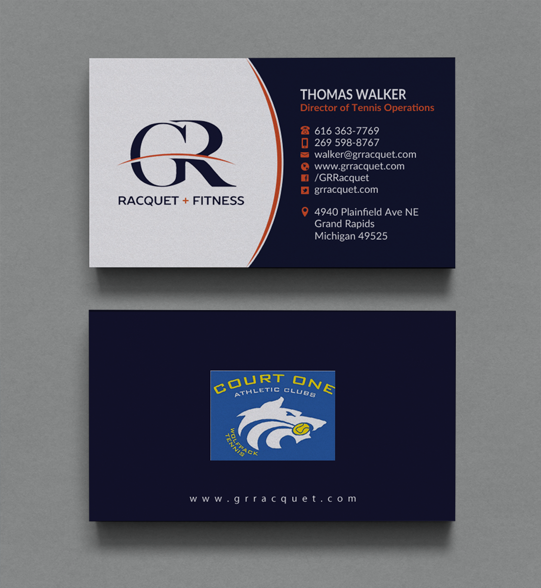 Business Card Design by Brand aid for Grand Rapids Racquet | Design #17667000