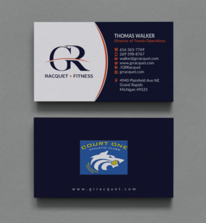 Visitenkarten-Design von Brand aid für Grand Rapids Racquet | Design: #17667000