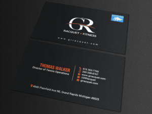 Visitenkarten-Design von chandrayaan.creative für Grand Rapids Racquet | Design: #17549921
