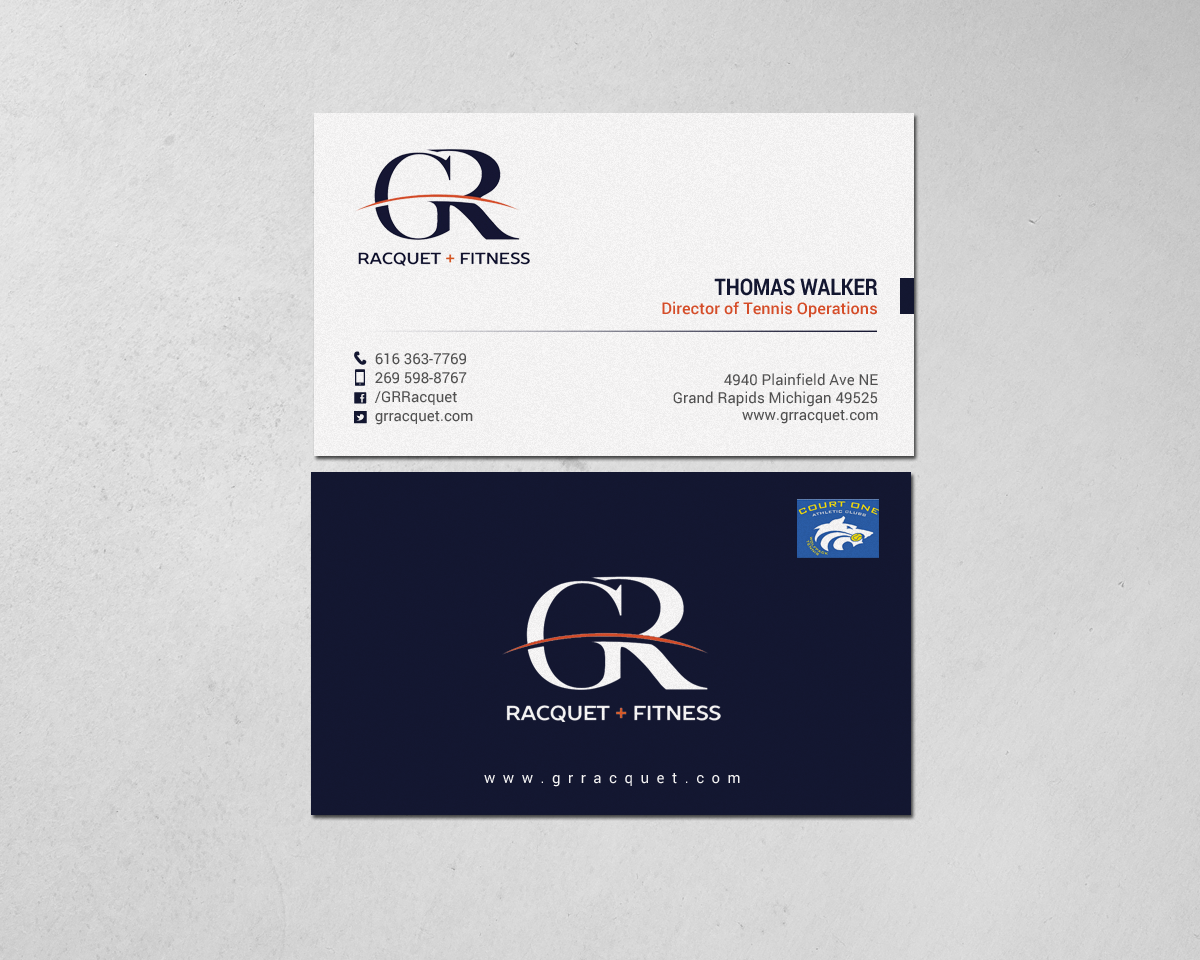 Business Card Design by chandrayaan.creative for Grand Rapids Racquet | Design #17550655