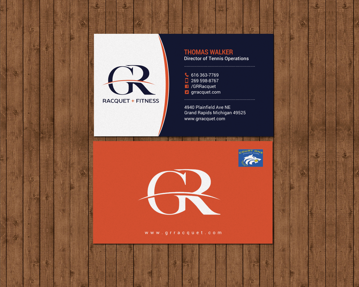 Visitenkarten-Design von chandrayaan.creative für Grand Rapids Racquet | Design #17550785