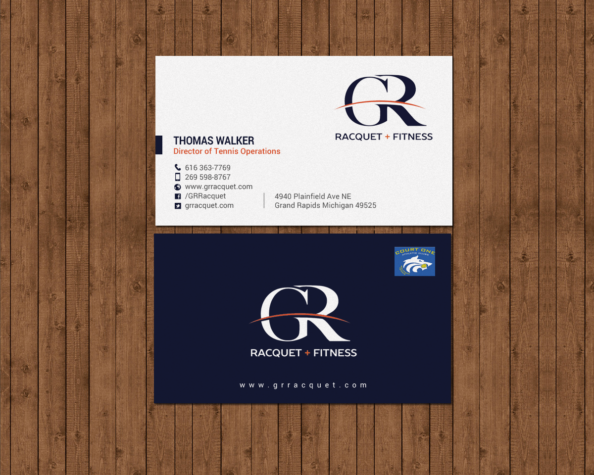 Business Card Design by chandrayaan.creative for Grand Rapids Racquet | Design #17550788