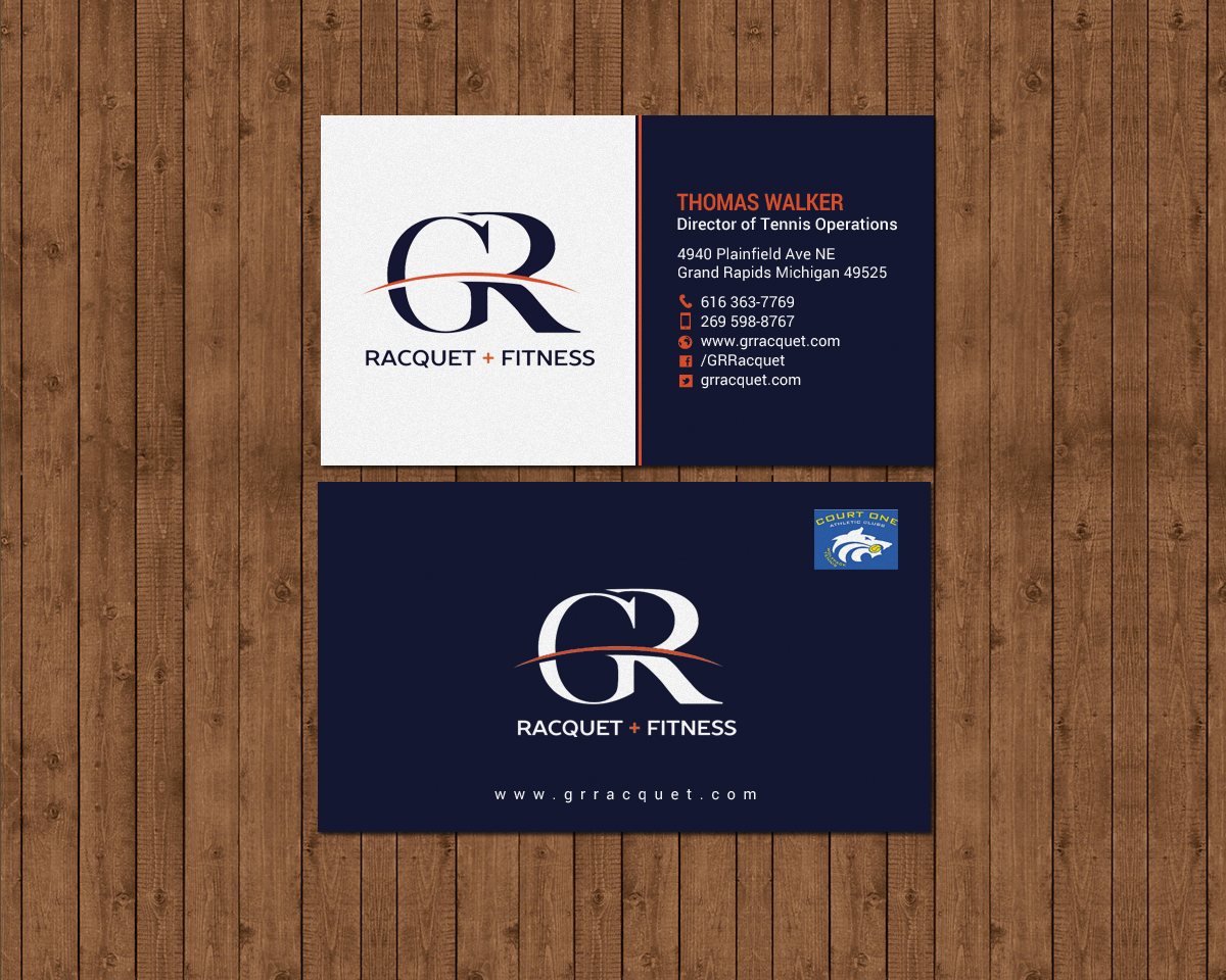 Design de Carte de Visite par chandrayaan.creative pour Grand Rapids Racquet | Design #17550834
