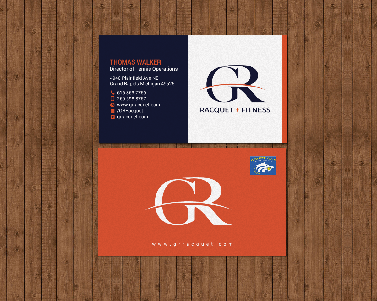 Design de Carte de Visite par chandrayaan.creative pour Grand Rapids Racquet | Design #17550835