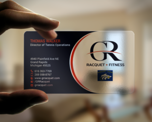 Design de Carte de Visite par chandrayaan.creative pour Grand Rapids Racquet | Design : #17551042