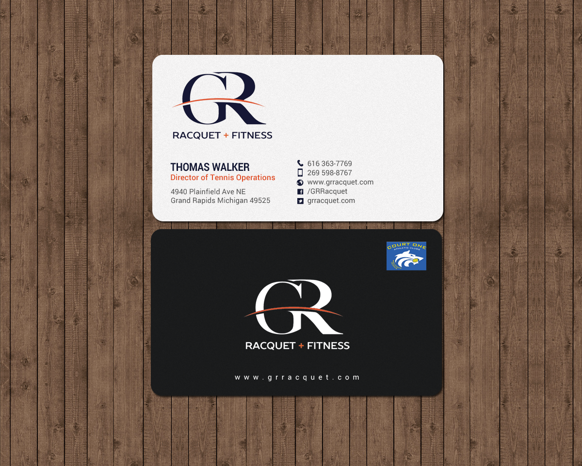 Business Card Design by chandrayaan.creative for Grand Rapids Racquet | Design #17551116