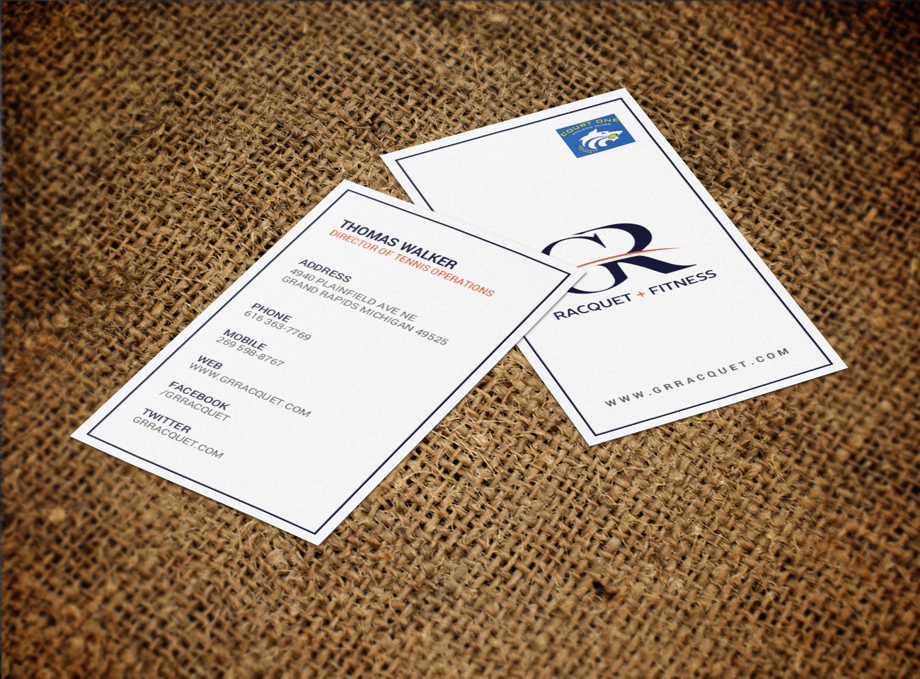 Design de Carte de Visite par chandrayaan.creative pour Grand Rapids Racquet | Design #17553406