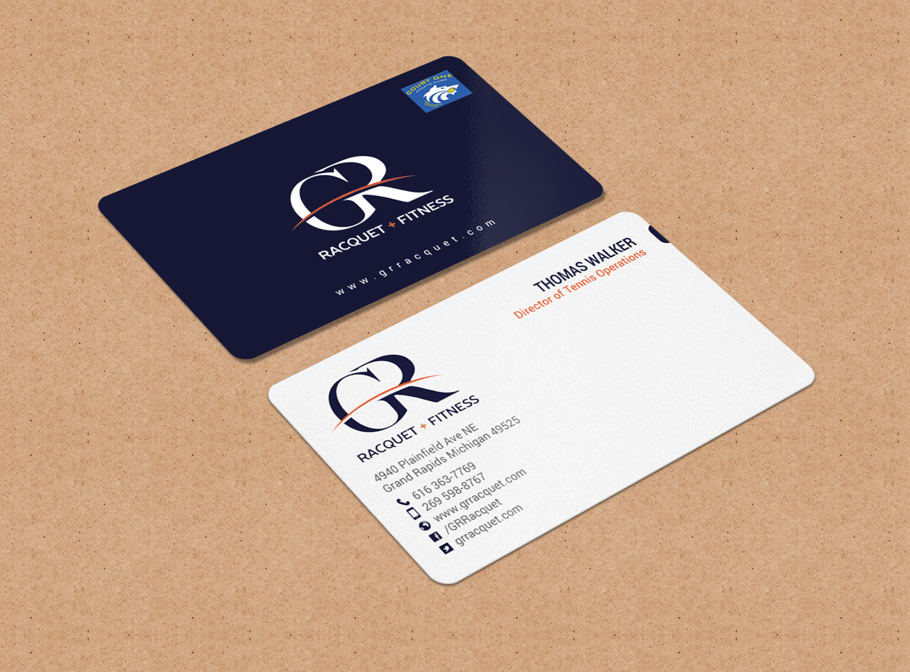 Design de Carte de Visite par chandrayaan.creative pour Grand Rapids Racquet | Design #17553449