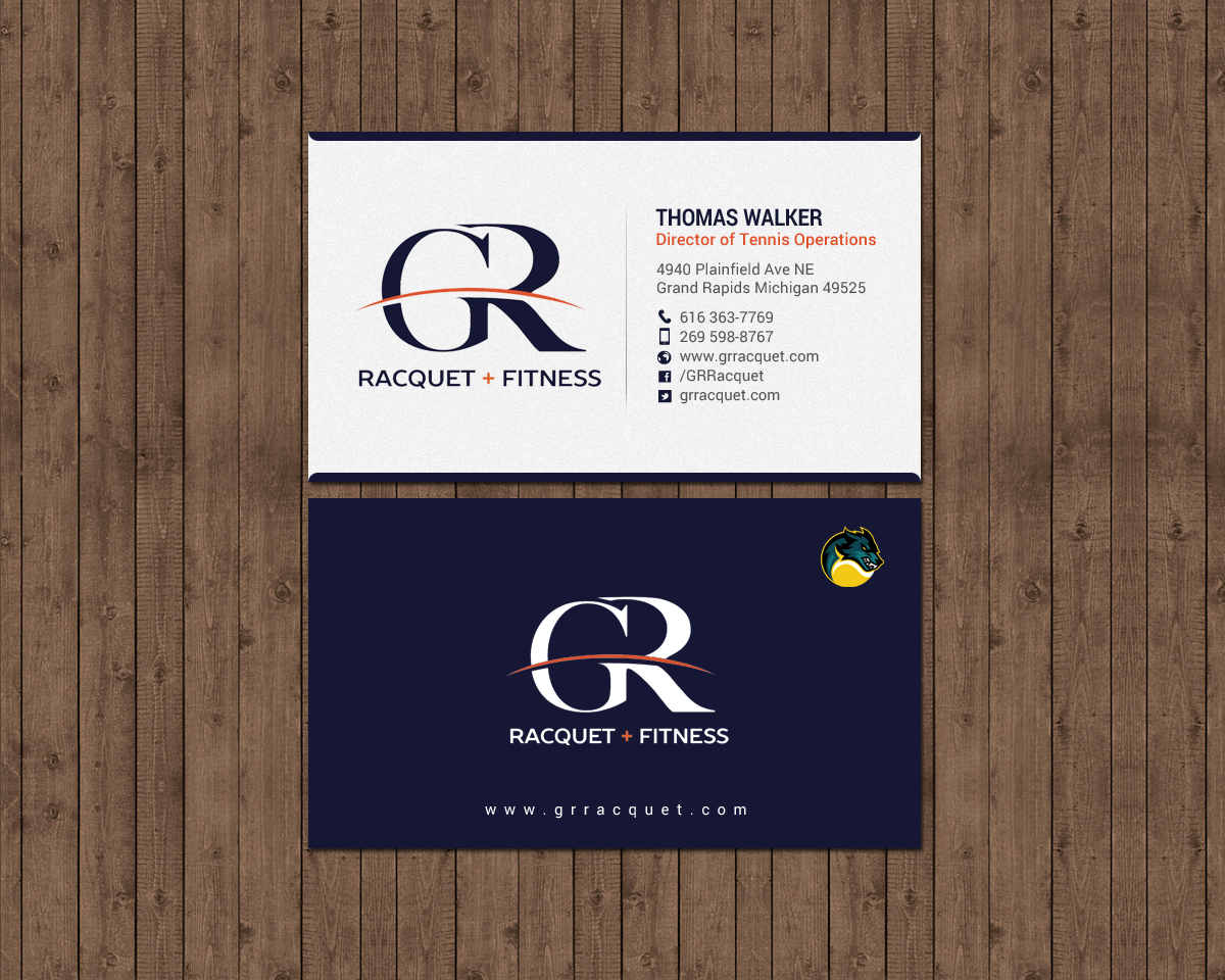 Visitenkarten-Design von chandrayaan.creative für Grand Rapids Racquet | Design #17565894