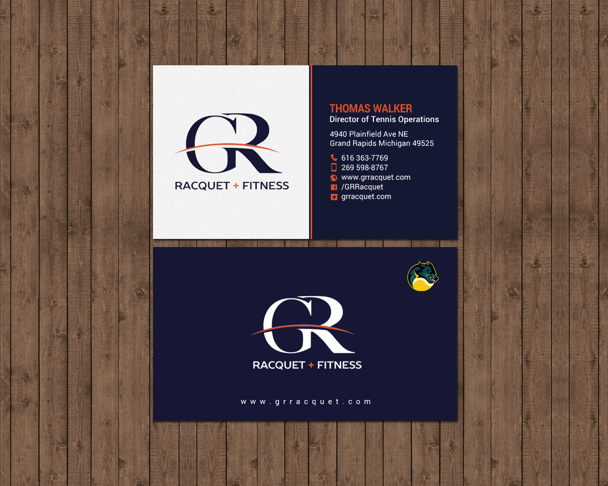 Visitenkarten-Design von chandrayaan.creative für Grand Rapids Racquet | Design #17565906