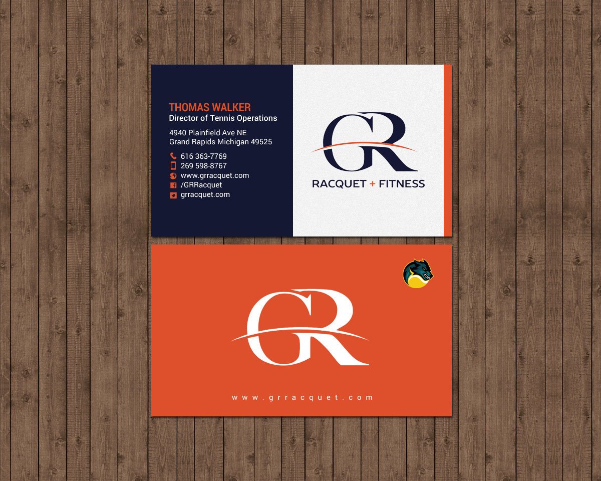Visitenkarten-Design von chandrayaan.creative für Grand Rapids Racquet | Design #17565907
