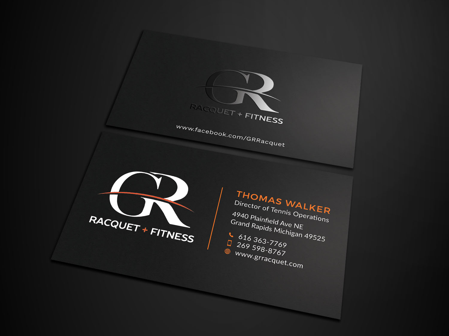 Design de Carte de Visite par Tripti Ranjan Gain pour Grand Rapids Racquet | Design #17552563