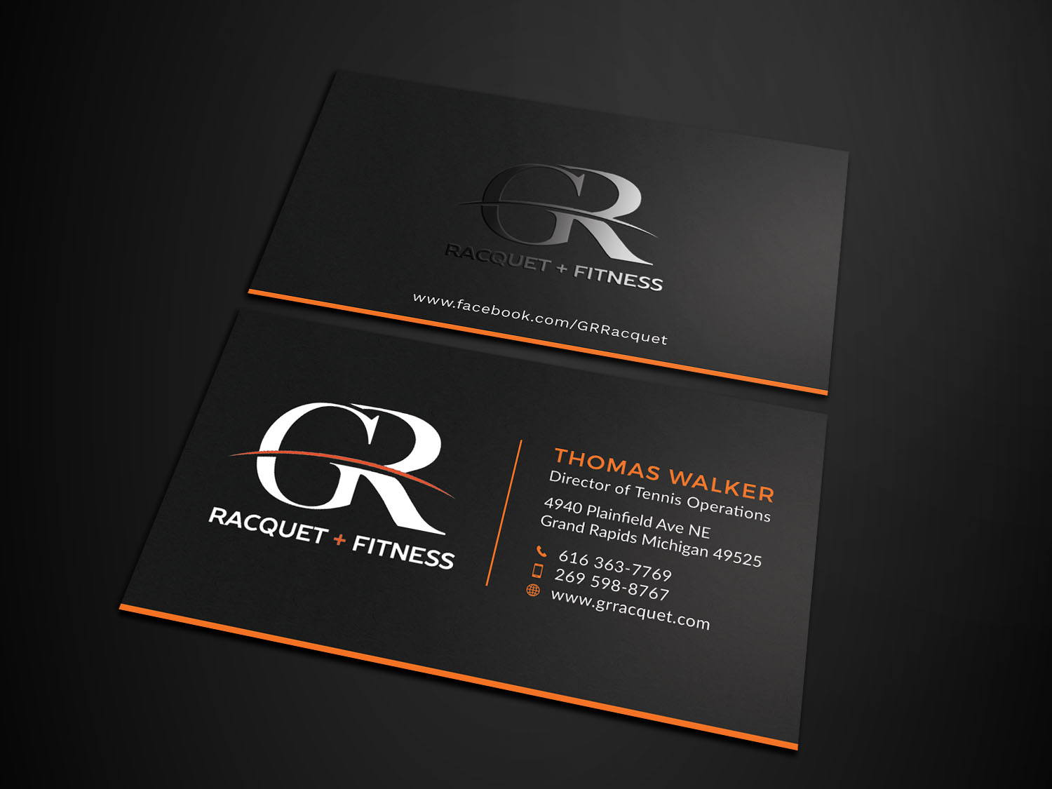 Design de Carte de Visite par Tripti Ranjan Gain pour Grand Rapids Racquet | Design #17552597