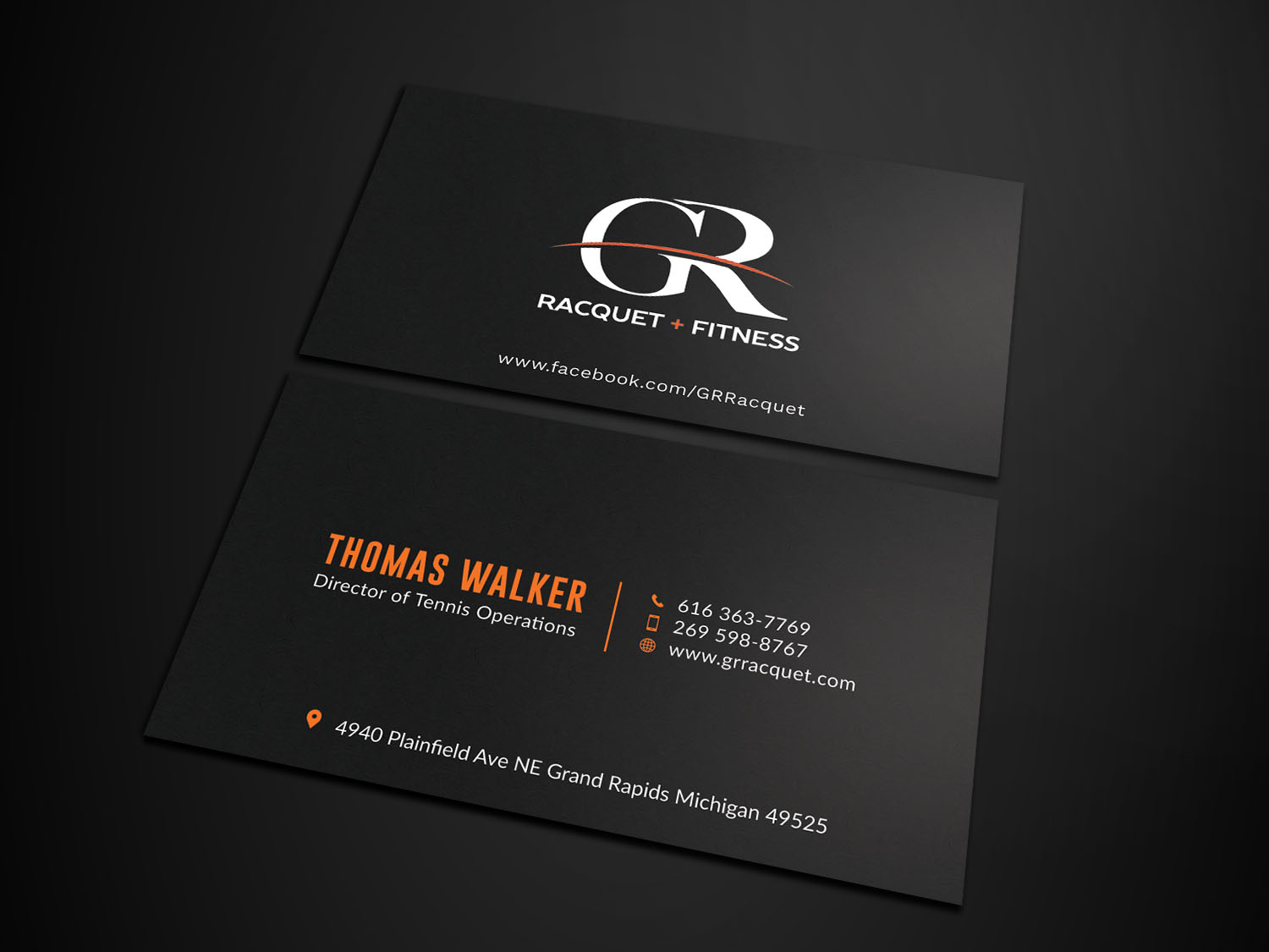 Business Card Design by Tripti Ranjan Gain for Grand Rapids Racquet | Design #17552598