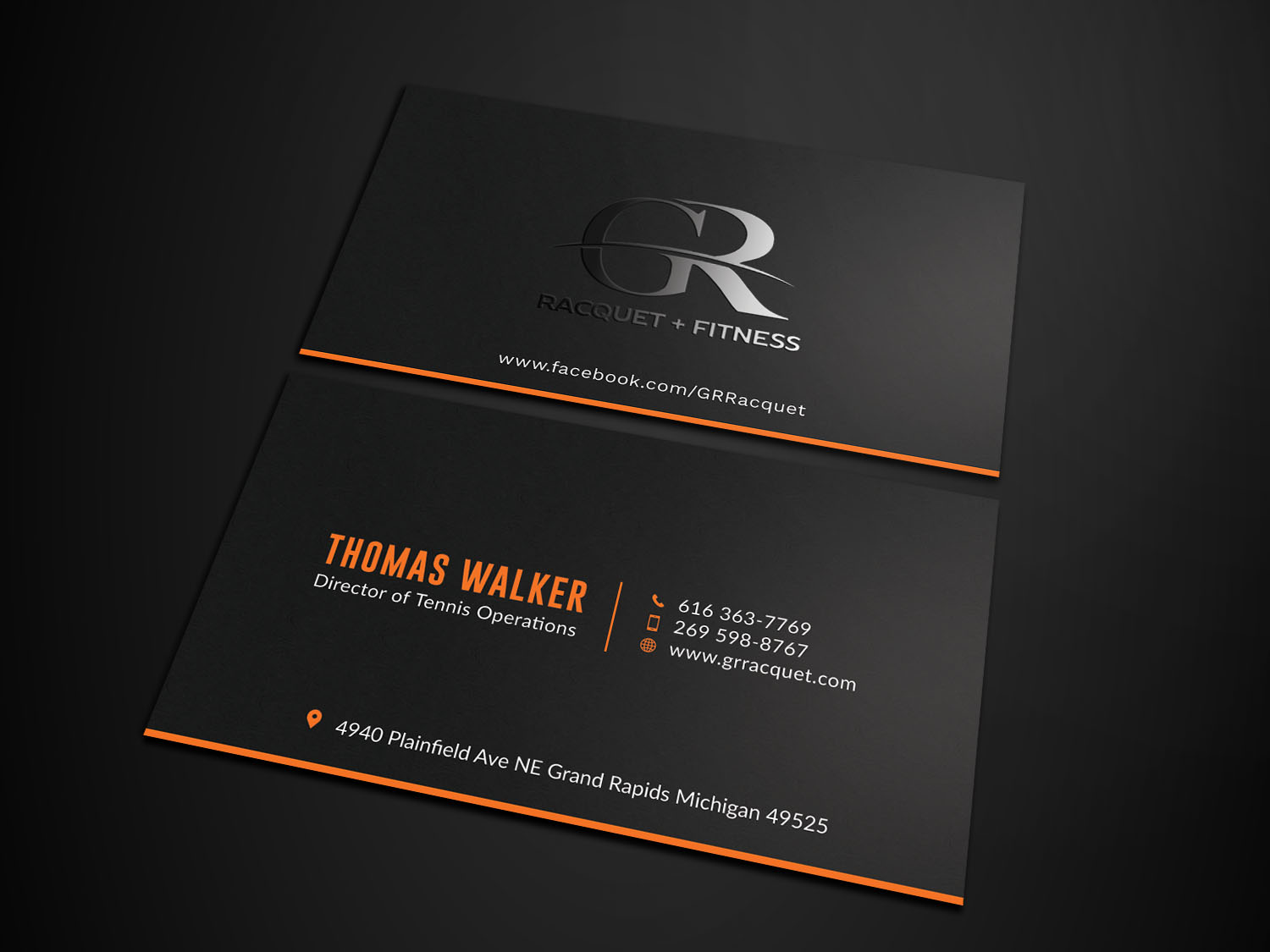 Business Card Design by Tripti Ranjan Gain for Grand Rapids Racquet | Design #17552610