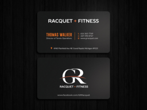 Visitenkarten-Design von Tripti Ranjan Gain für Grand Rapids Racquet | Design: #17552611