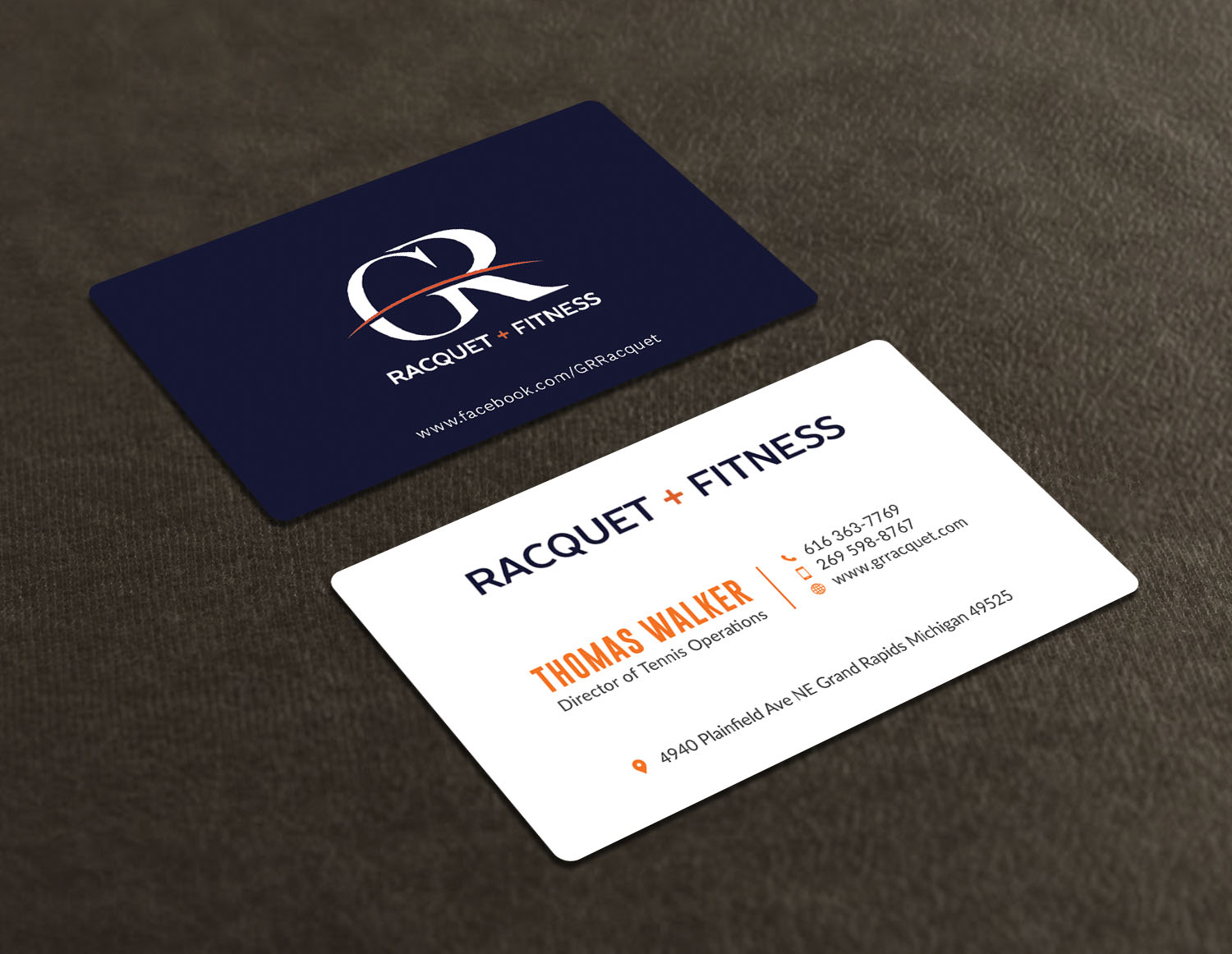 Business Card Design by Tripti Ranjan Gain for Grand Rapids Racquet | Design #17552612