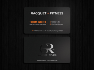 Visitenkarten-Design von Tripti Ranjan Gain für Grand Rapids Racquet | Design: #17552613