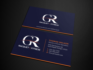 Business Card Design by Tripti Ranjan Gain for Grand Rapids Racquet | Design: #17552628