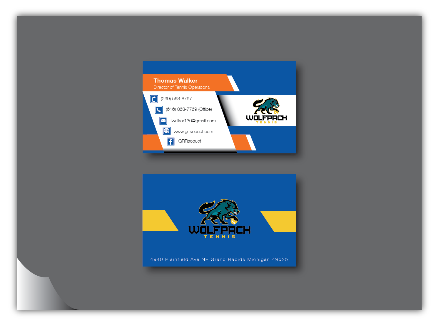 Business Card Design by Balayat843 for Grand Rapids Racquet | Design #17642883