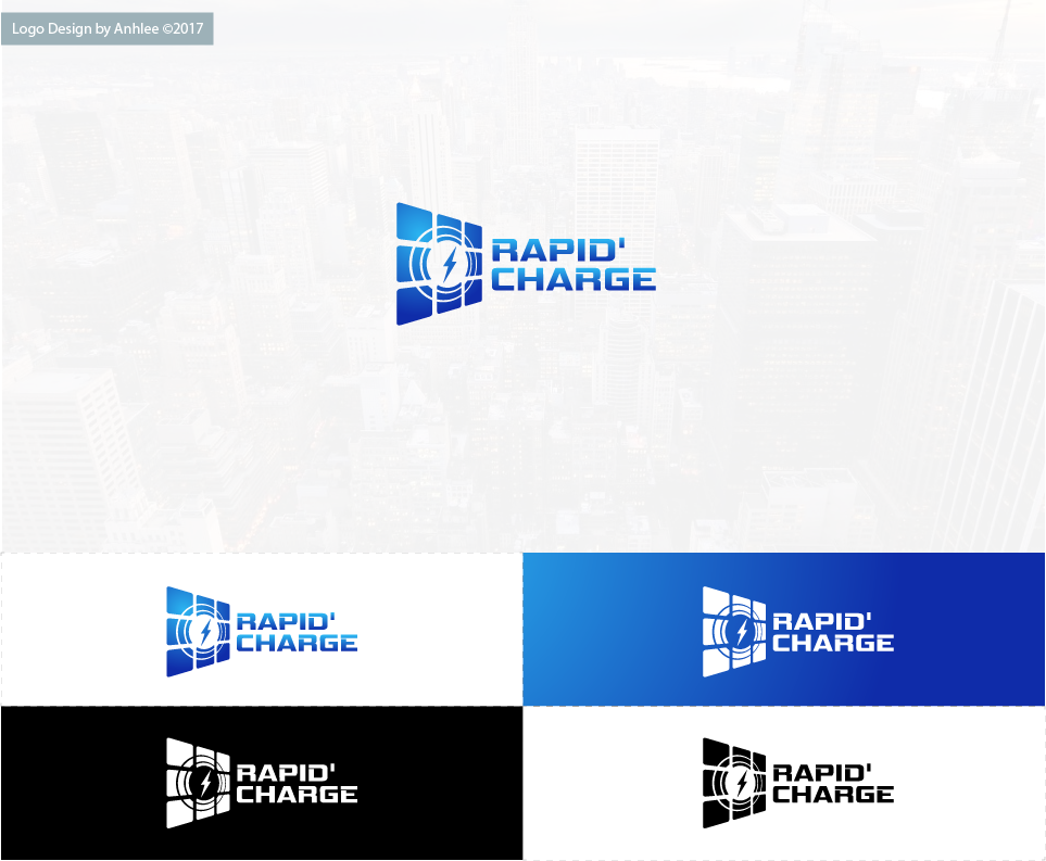 Logo Design by Anhlee for RAPID'CHARGE | Design #17279762