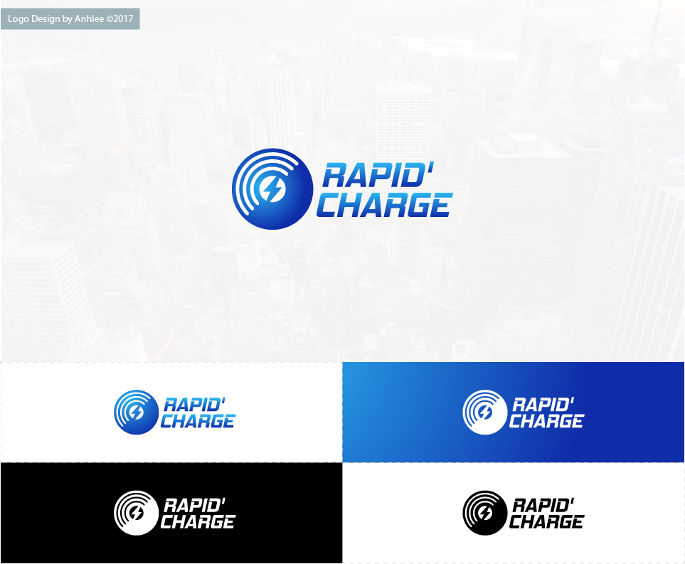 Logo Design by Anhlee for RAPID'CHARGE | Design #17279948