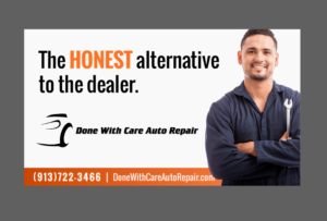 Diseño de Cartelera por Alexandar para Done With Care Auto Repair | Diseño: #17273772