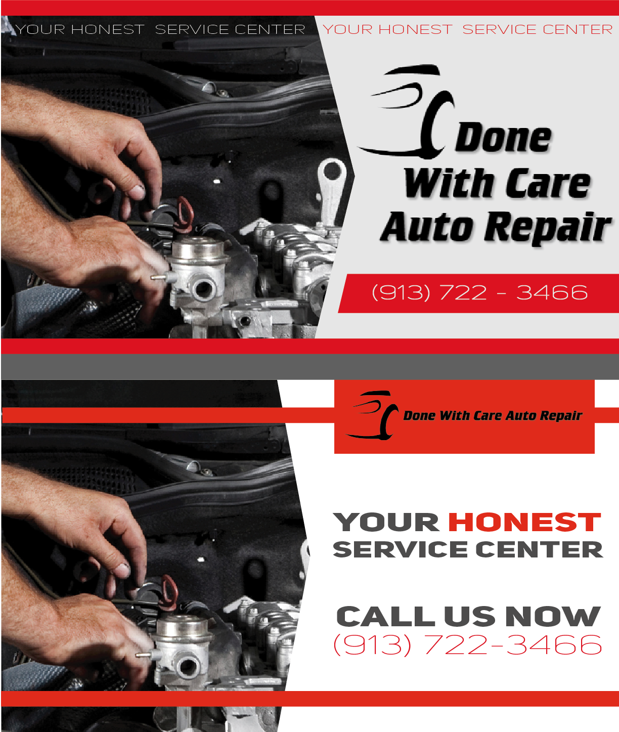 Billboard Design by E-10 for Done With Care Auto Repair | Design #17255122