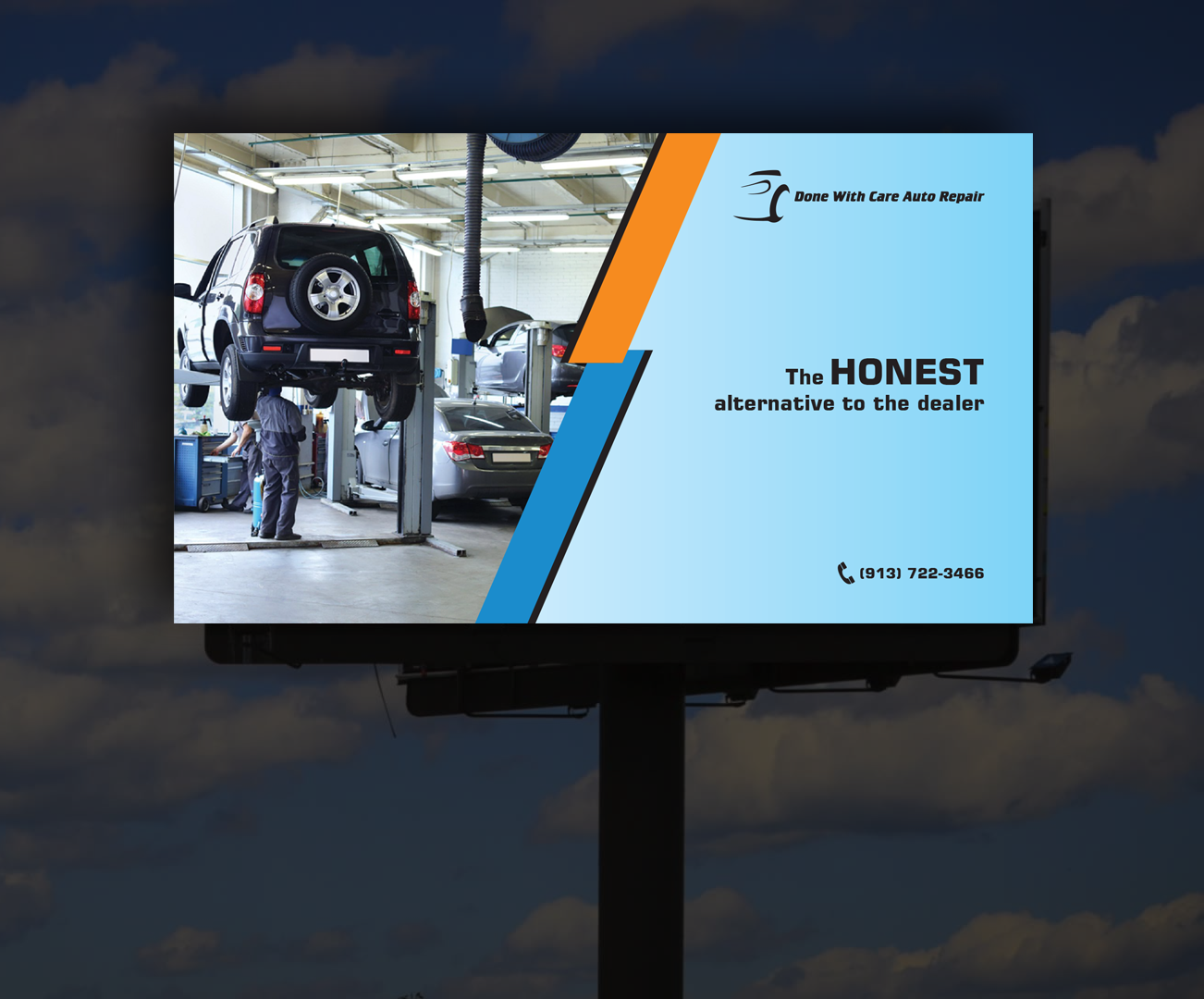Design de Panneau par Balayat843 pour Done With Care Auto Repair | Design #17254868