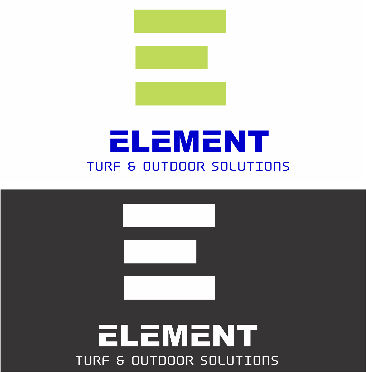 Logo Design by rhein4 for Element Turf & Outdoor Solutions | Design #17264396