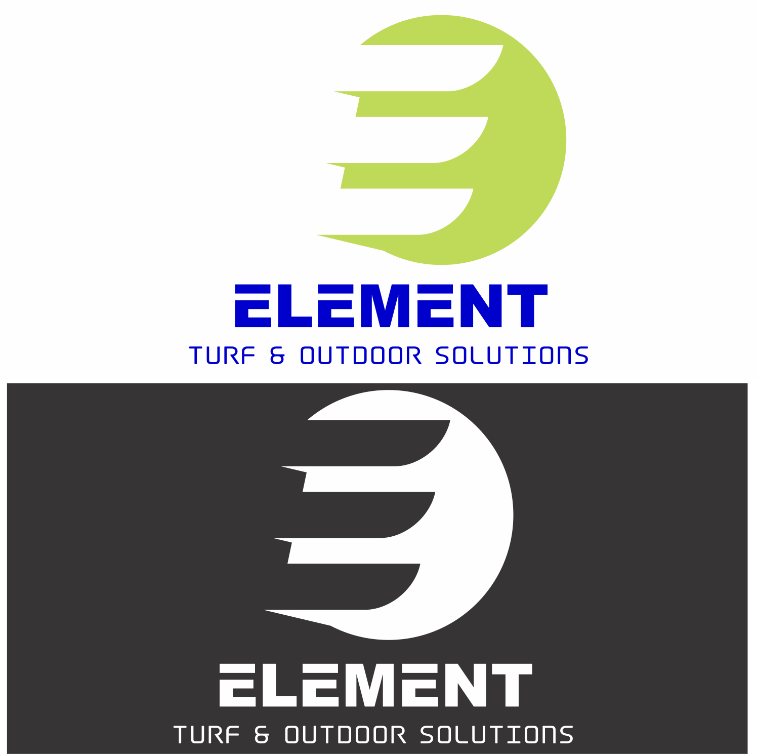 Logo-Design von rhein4 für Element Turf & Outdoor Solutions | Design #17264397