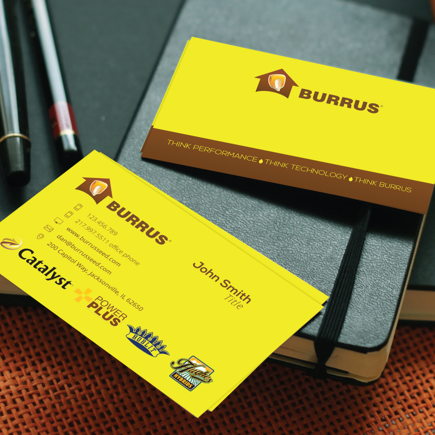 Business Card Design by uglyjohny for Burrus Seed | Design #17338258