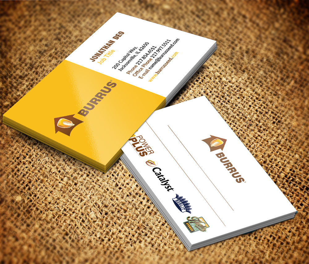 Business Card Design by Sarmishtha Chattopadhyay_loginchange for Burrus Seed | Design #17378473