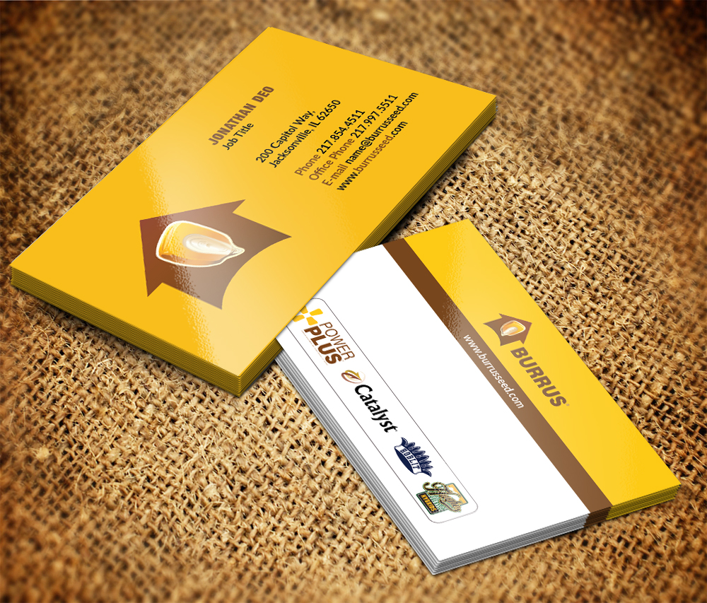 Business Card Design by Sarmishtha Chattopadhyay_loginchange for Burrus Seed | Design #17379077