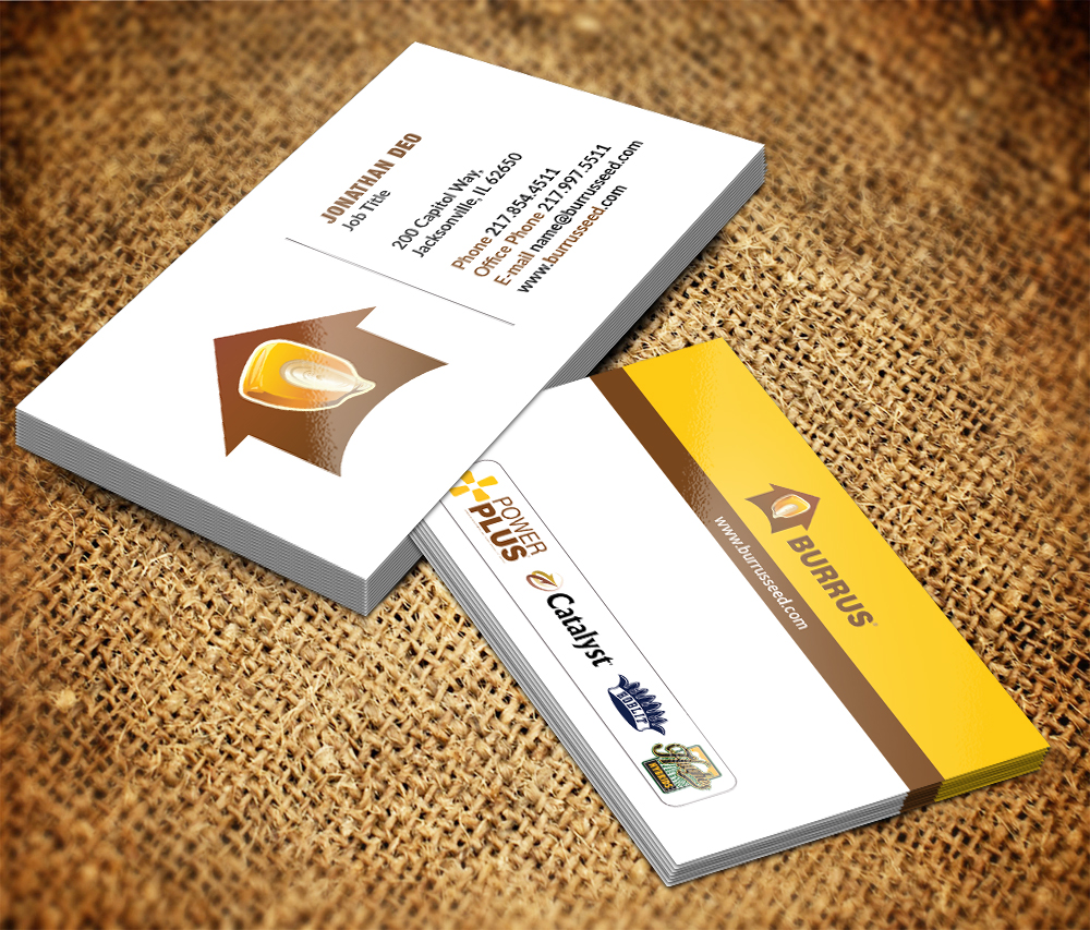 Business Card Design by Sarmishtha Chattopadhyay_loginchange for Burrus Seed | Design #17389156