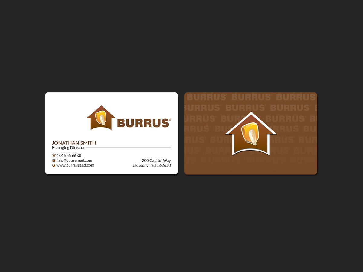 Business Card Design by Creations Box 2015 for Burrus Seed | Design #17299681