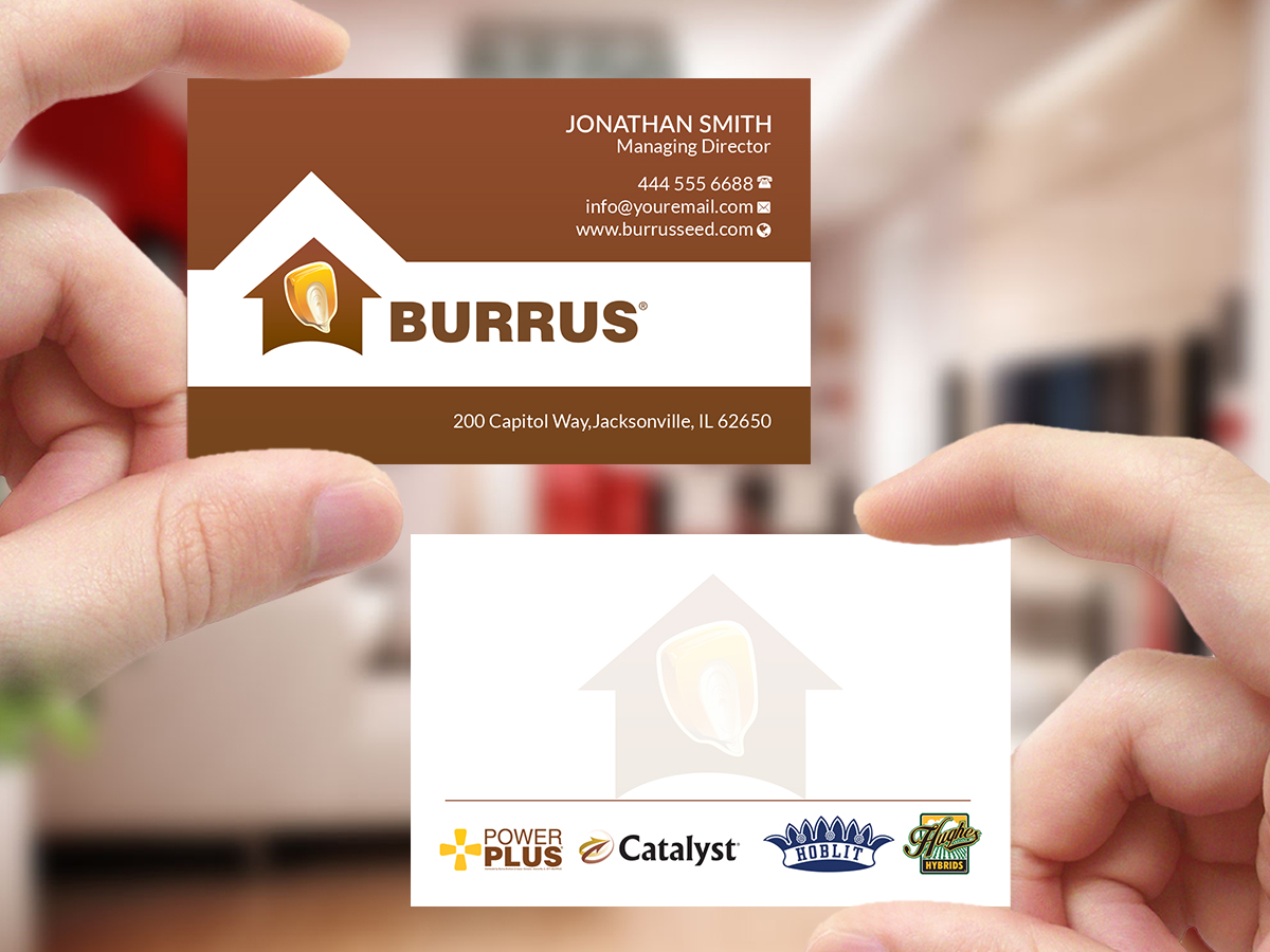 Diseño de Tarjeta de Presentación por Creations Box 2015 para Burrus Seed | Diseño #17299684