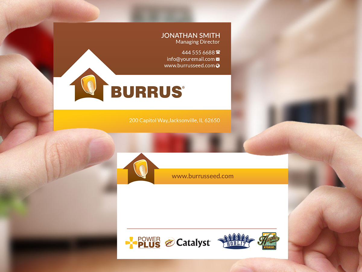 Business Card Design by Creations Box 2015 for Burrus Seed | Design #17299685