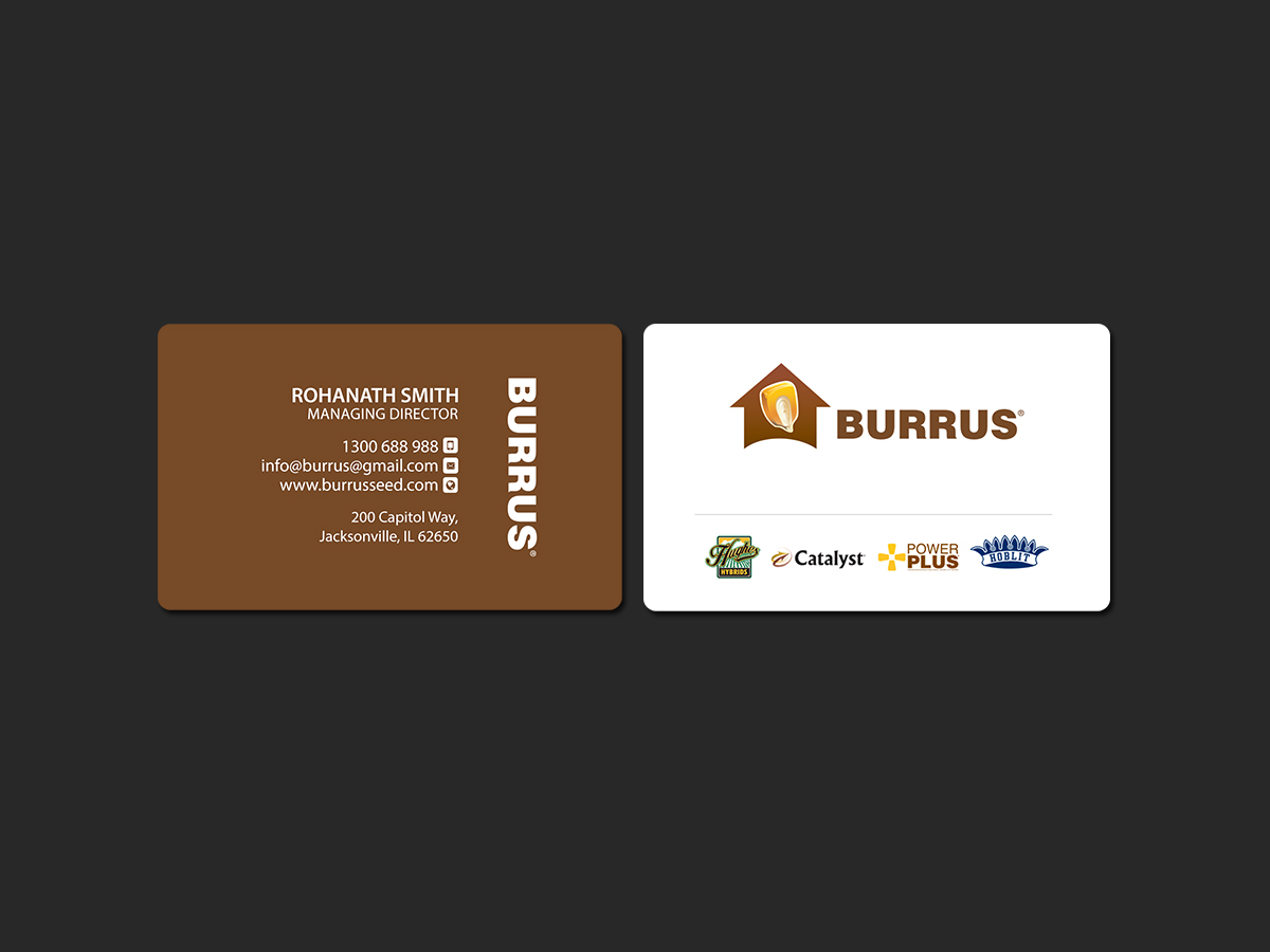 Business Card Design by Creations Box 2015 for Burrus Seed | Design #17299800