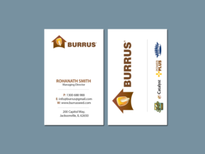 Visitenkarten-Design von Creations Box 2015 für Burrus Seed | Design: #17299802